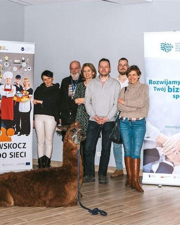 Stoisko Klastra podczas spotkania sieciującego